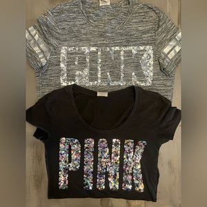 Two xs PINK T shirts